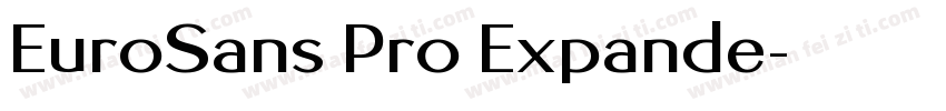 EuroSans Pro Expande字体转换